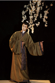 Hu Po 琥珀 Amber Men's Han Dynasty Restoration Zhiju Robe