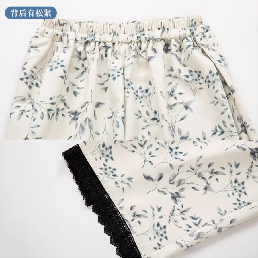 Wen Xueshe 文学社 Literary Society Modernized Ming Song Dynasty Bijia Vest & Songku Pants Set