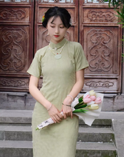 Bao Bing 刨冰 Shaved Ice 1930s Pure Cotton Summer Pastel Qipao