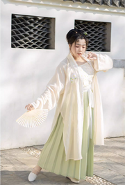 Xiao Chuju 小雏菊 Little Daisies Modernized Song Dynasty Plus Size Cotton Beizi Baidiequn Ruqun Set
