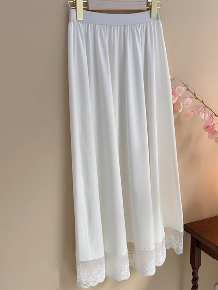 Ling Hui 凌晖 Dew Light Plus Size Lace Qipao Hanfu Petticoat Underskirt