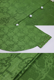 Man Man 慢慢 Modernized Ming Dynasty Mulberry Silk Liling Duanshan Standing Collar Top