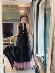 Ku Ying 枯樱 Withered Cherries Ming Song Sheer Summer Mamian Skirt & Baidiequn Skirt