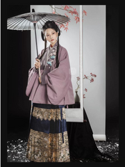 Qian Qian 谦谦 Golden Bamboo & Plum Blossom Mamian Skirt