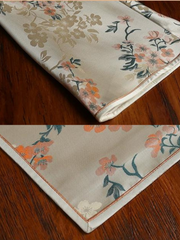 Rui 蕊 1920s Cherry Blossom Jacquard Bell Sleeve Qipao
