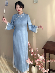 Ling Hui 凌晖 Dew Light Plus Size Lace Qipao Hanfu Petticoat Underskirt