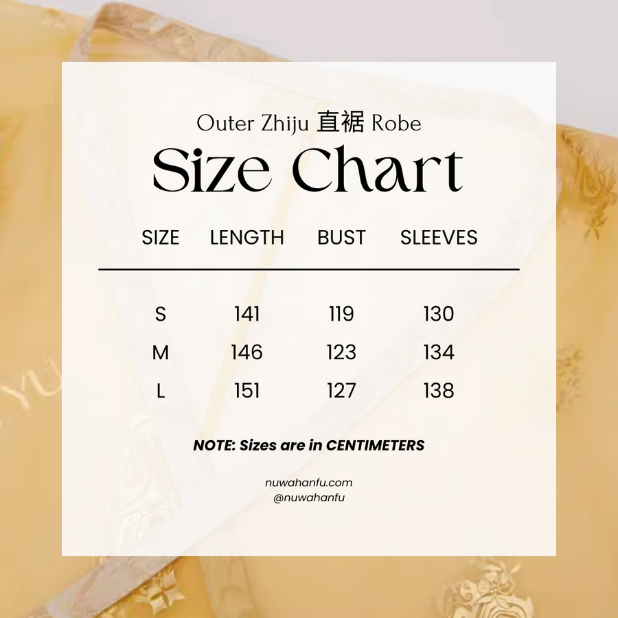 Qi Guang 齐光 Rising Light Fantasy Han Dynasty Golden Zhiju Straight Hem Robe