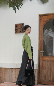 Xuqu 序曲 Prelude Melody Modernized Song Dynasty Three Panel Skirt Ruqun Set
