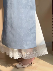 Ling Hui 凌晖 Dew Light Plus Size Lace Qipao Hanfu Petticoat Underskirt