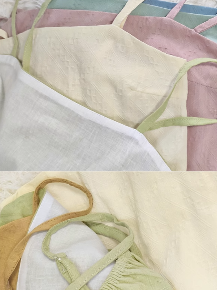 Qing Kuai 轻快 Light Hearted Song Dynasty Pure Cotton Moxiong Diaodai Tank Top Undergarment