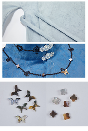 Meng Jing 梦境 Dreamscapes Modernized Late Ming Standing Collar Changshan Bijia & Mamian Set