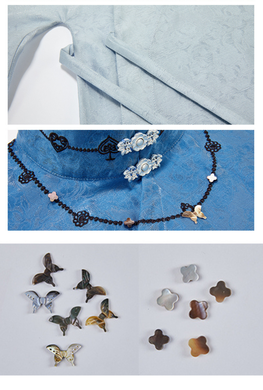 Meng Jing 梦境 Dreamscapes Modernized Late Ming Standing Collar Changshan Bijia & Mamian Set