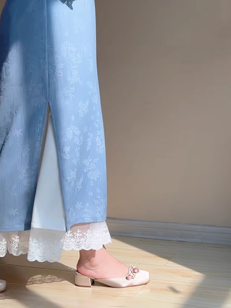 Ling Hui 凌晖 Dew Light Plus Size Lace Qipao Hanfu Petticoat Underskirt