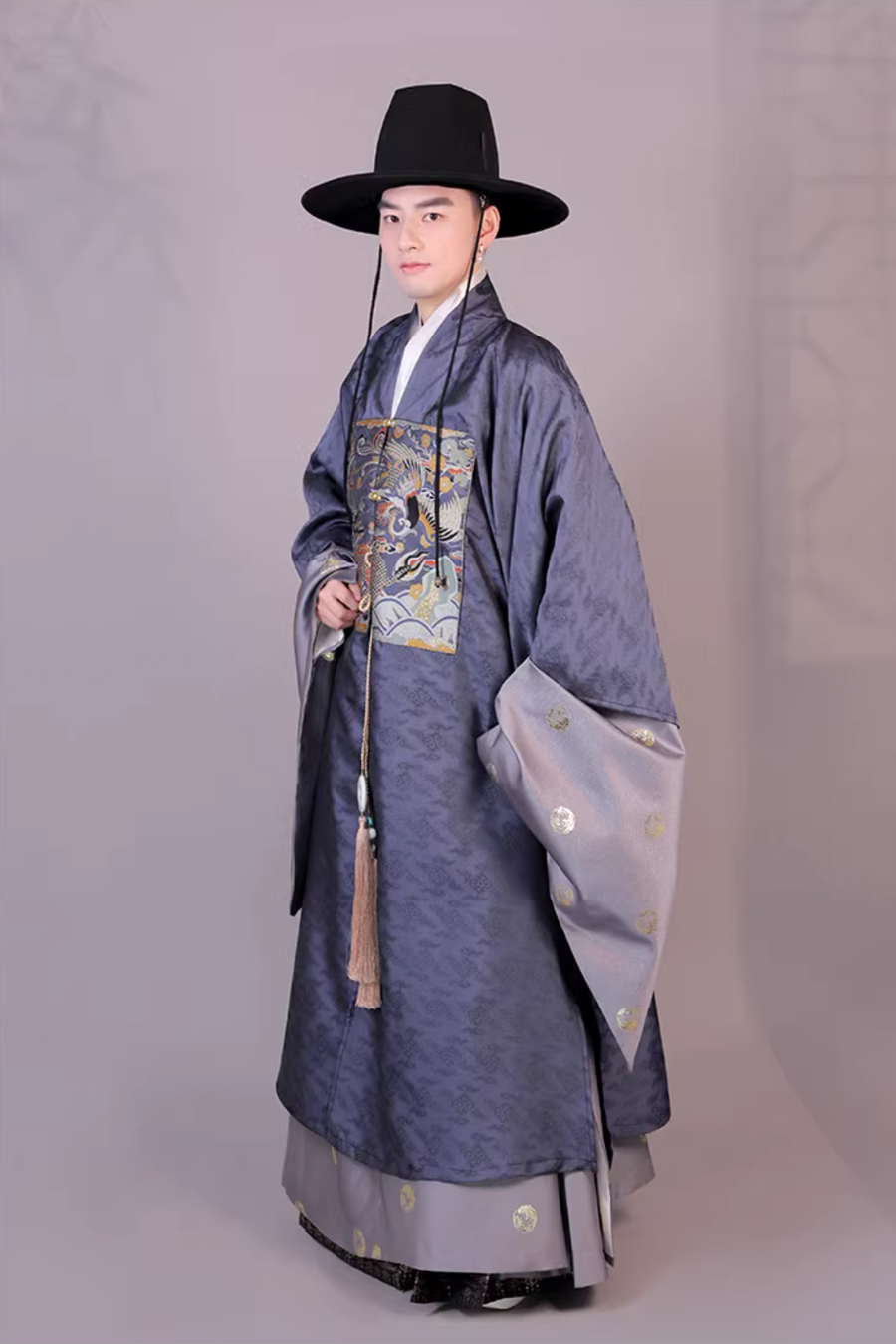 Lin Luan 麟鸾 Qilin & Phoenix Ming Dynasty Helingshan Men's Jacket Set
