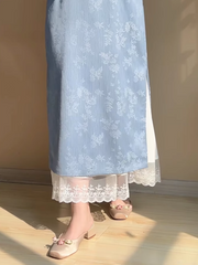 Ling Hui 凌晖 Dew Light Plus Size Lace Qipao Hanfu Petticoat Underskirt