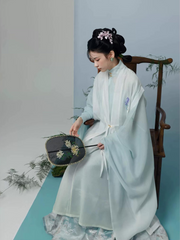 Pine & Snow 有松雪 Late Ming Dynasty Embroidered Bijia Aoqun Set