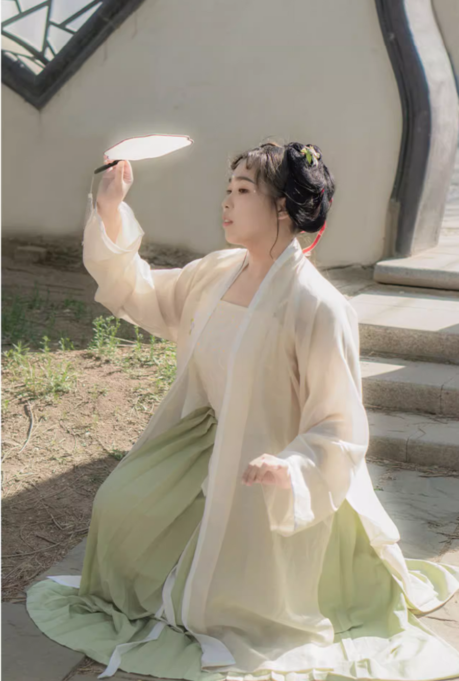 Xiao Chuju 小雏菊 Little Daisies Modernized Song Dynasty Plus Size Cotton Beizi Baidiequn Ruqun Set