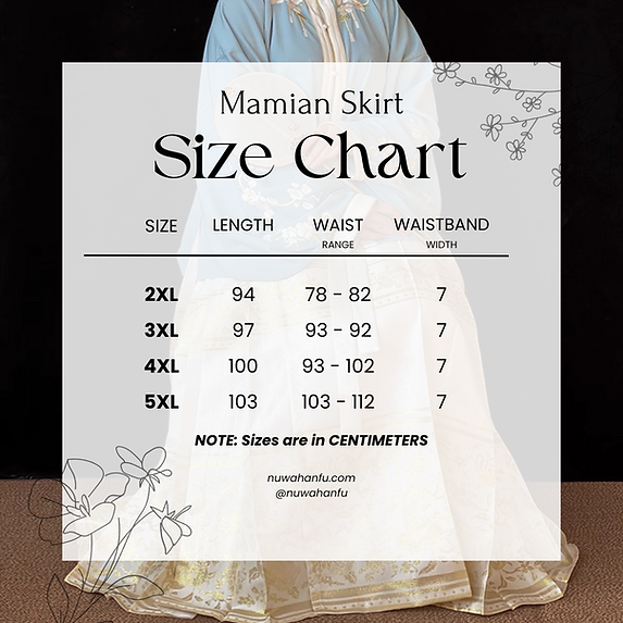 Taozi 桃子 Peach Ming Dynasty Plus Size Mamian Skirt