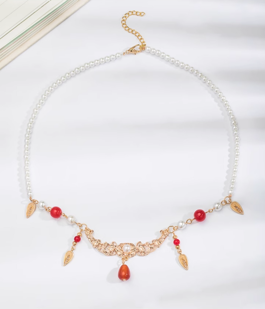 Chuan Zhu 串珠 Vermillion Strings Various Beaded Tang Song Necklaces