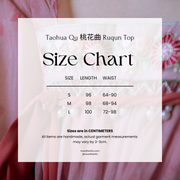 Taohua Qu 桃花曲 Peach Blossom Ballad Modernized Tang Dynasty Floral Embroidery Ruqun Top & Skirt Set