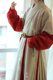 Chan Zhi 缠枝 Tangled Branches Early Ming Dynasty Men's Dahu Short Sleeve Robe