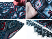 Gatsby 盖茨比 1920s Sheer Velvet Bottle Neck Qipao