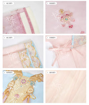 Cherry Blossom Grove 樱花林 Modernized Jin Dynasty Zaju Swallow Tail Ruqun Set