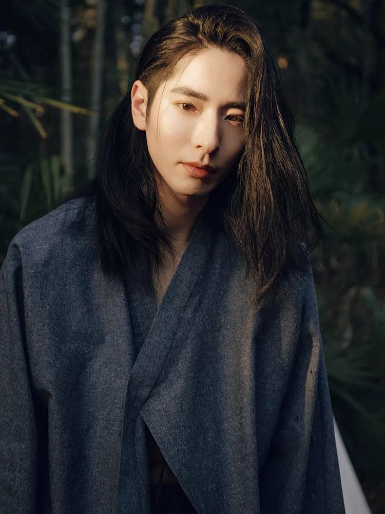 Pure Spirit 纯粹精神 Modernized Men's & Unisex Pure Cotton Denim Pansuit Set