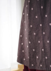 Chuju 雏菊 Daisy Reversible Cotton Tang Yuanlingpao Robe Jacket
