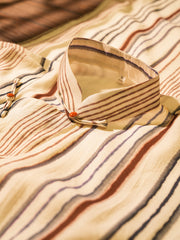 Xiao Lu 小路 Back Roads Republic of China Striped Cotton Sleeveless Qipao