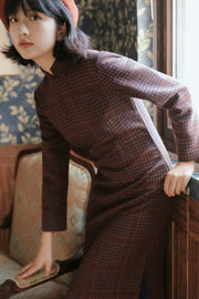 Hot Cocoa 热可可 1930s Vintage Winter Long Sleeve Qipao