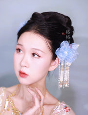 Qing Mu 清雾 Clear Mist Flower Fairy Hair Clips