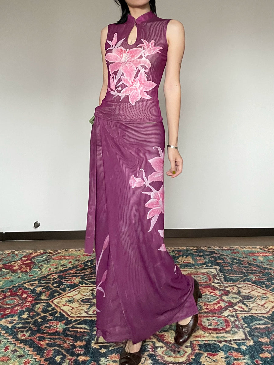 Shi Tou 湿头 Wet Head New Chinese Style Double Sided Sleeveless Qipao Top