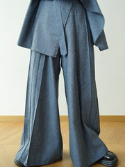Pure Spirit 纯粹精神 Modernized Men's & Unisex Pure Cotton Denim Pansuit Set
