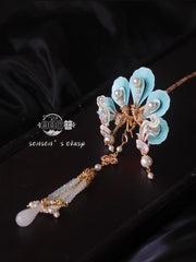 Xiao Feng 小凤 Little Phoenix New Chinese Style Pearl Tassel Hairpin