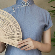 Gu Shu 古书 Vintage Book 1930s Daily Pearl Short Sleeve Qipao