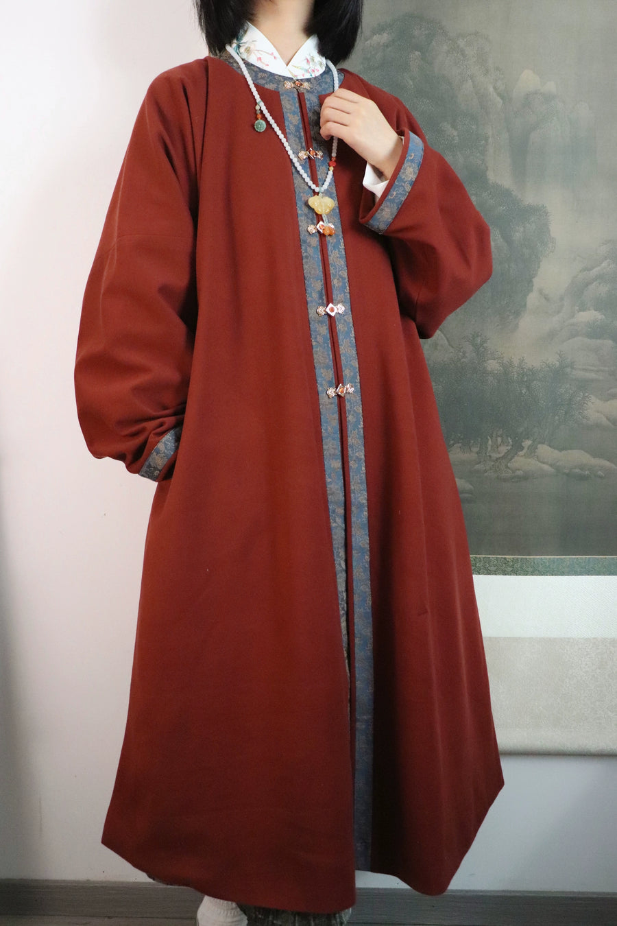 Wanli 万历 Wanli Era Ming Dynasty Round Collar Winter Coat