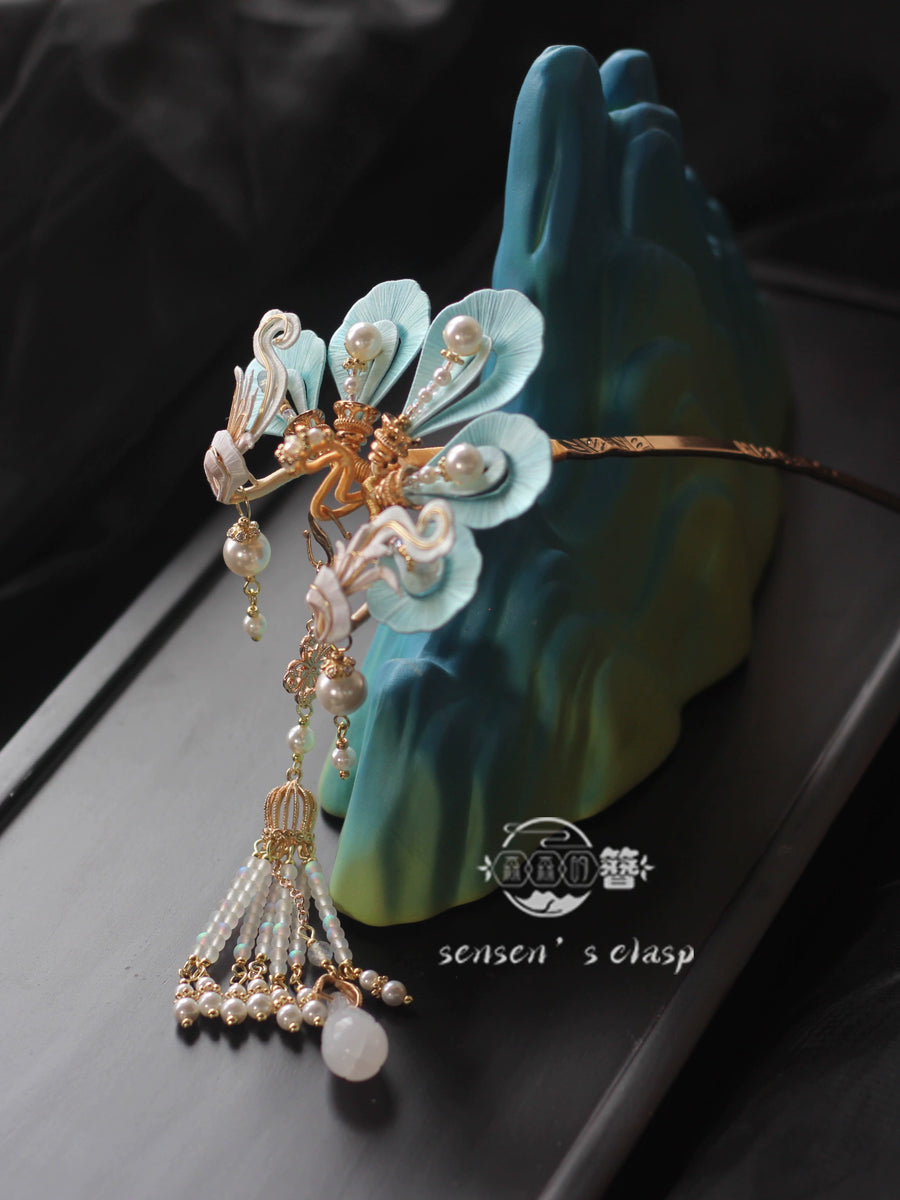 Xiao Feng 小凤 Little Phoenix New Chinese Style Pearl Tassel Hairpin