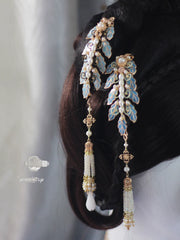 Yi Pian Pian 一片片 One Petal After Another New Chinese Style Pearl Petal Tassel Hair Accessories