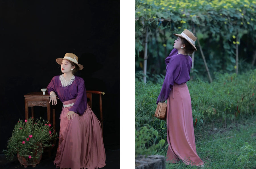 Caiqun 彩裙 Multi Color Basics Baidiequn Skirt