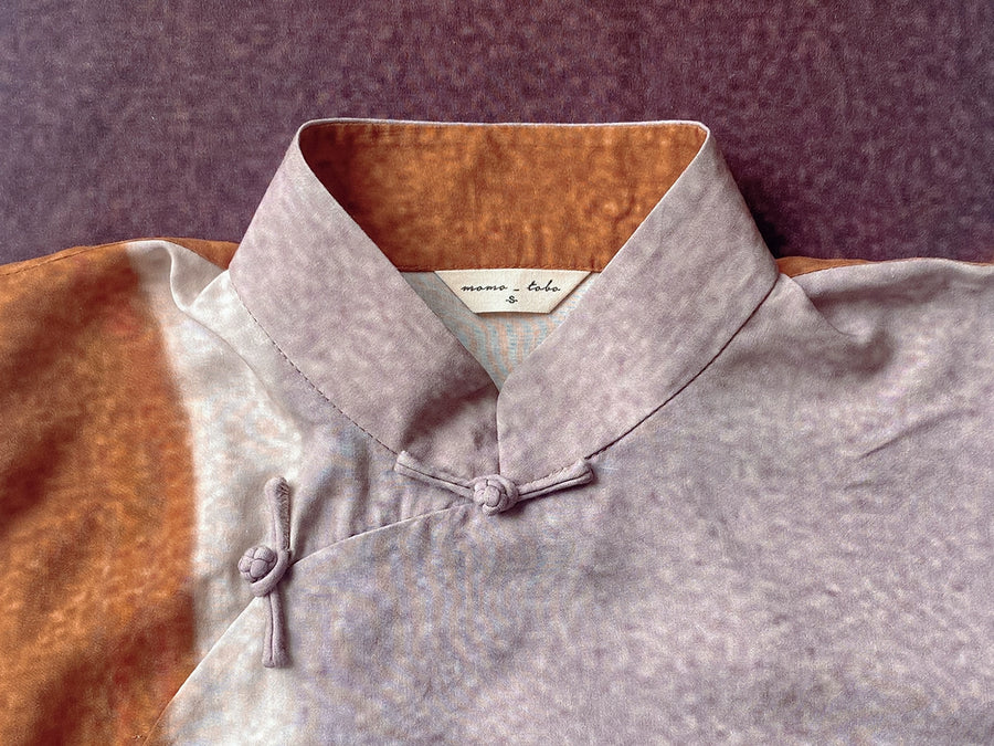 Molan Di 莫兰迪 Morandi Abstract Midcentury Daily Cap Sleeve Qipao