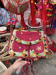Ming Chu 明初 Early Ming Reproduction Brocade Shoulder Bag