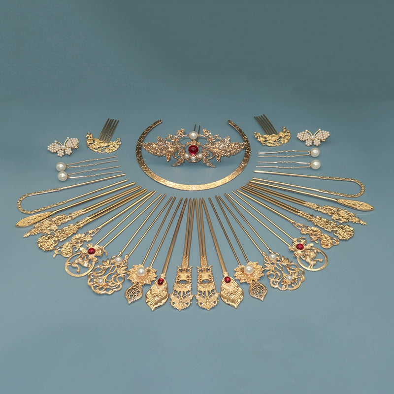 Tang Feng 唐风 Golden Age Tang Dynasty 30pc Hair Pin Set