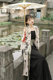 Jiu Shi Yue Se 旧时月色 Aged Moonlight Modernized Song Dynasty Beizi Song Ku Trousers Set