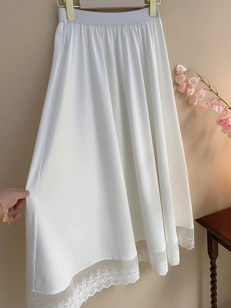 Ling Hui 凌晖 Dew Light Plus Size Lace Qipao Hanfu Petticoat Underskirt