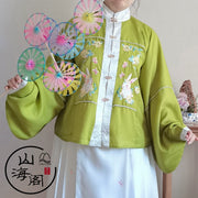 Lei Si 蕾丝 Lacy Bunny Ming Dynasty Plus Size Liling Pipa Sleeve Mamian Aoqun Set