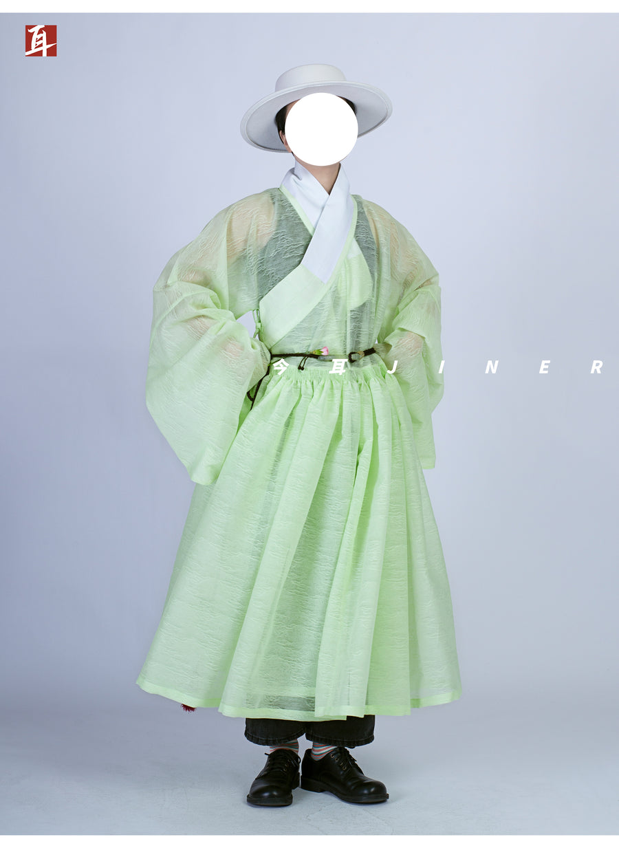 Hong Wudi 洪武帝 Emperor Hong Wu Ming Dynasty Cloud Jacquard Tieli Unisex Robe