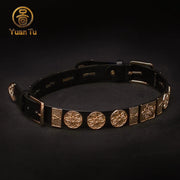 Hei Mai 黑麦 Rye Tang Ming Unisex Yuanlingpao Flower Two Panel Belt