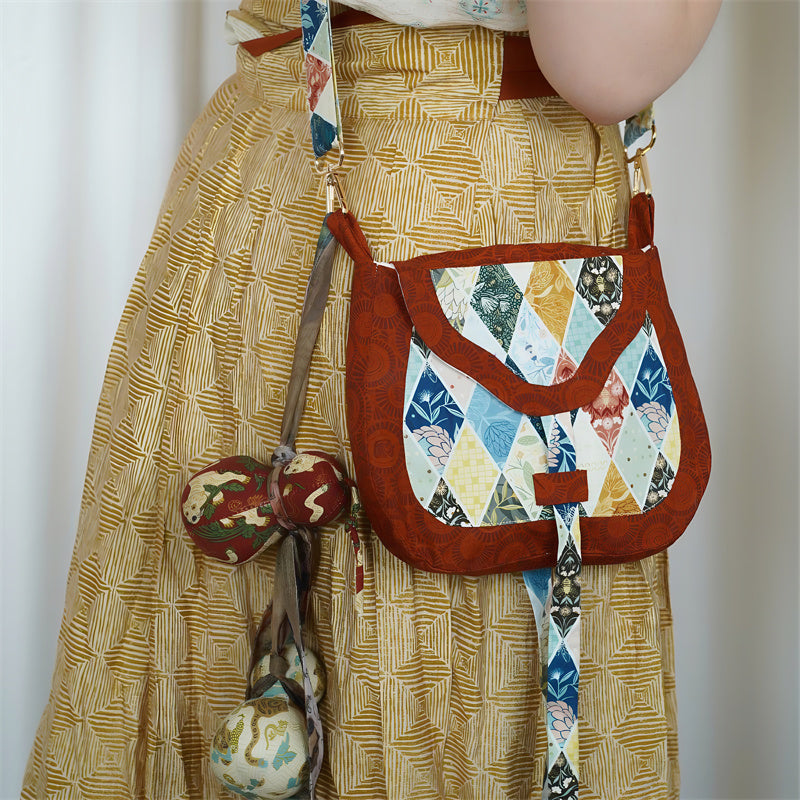 Huolang Bao 货郎包 Merchant's Bag Tang Dynasty Cotton Crossbody Satchel