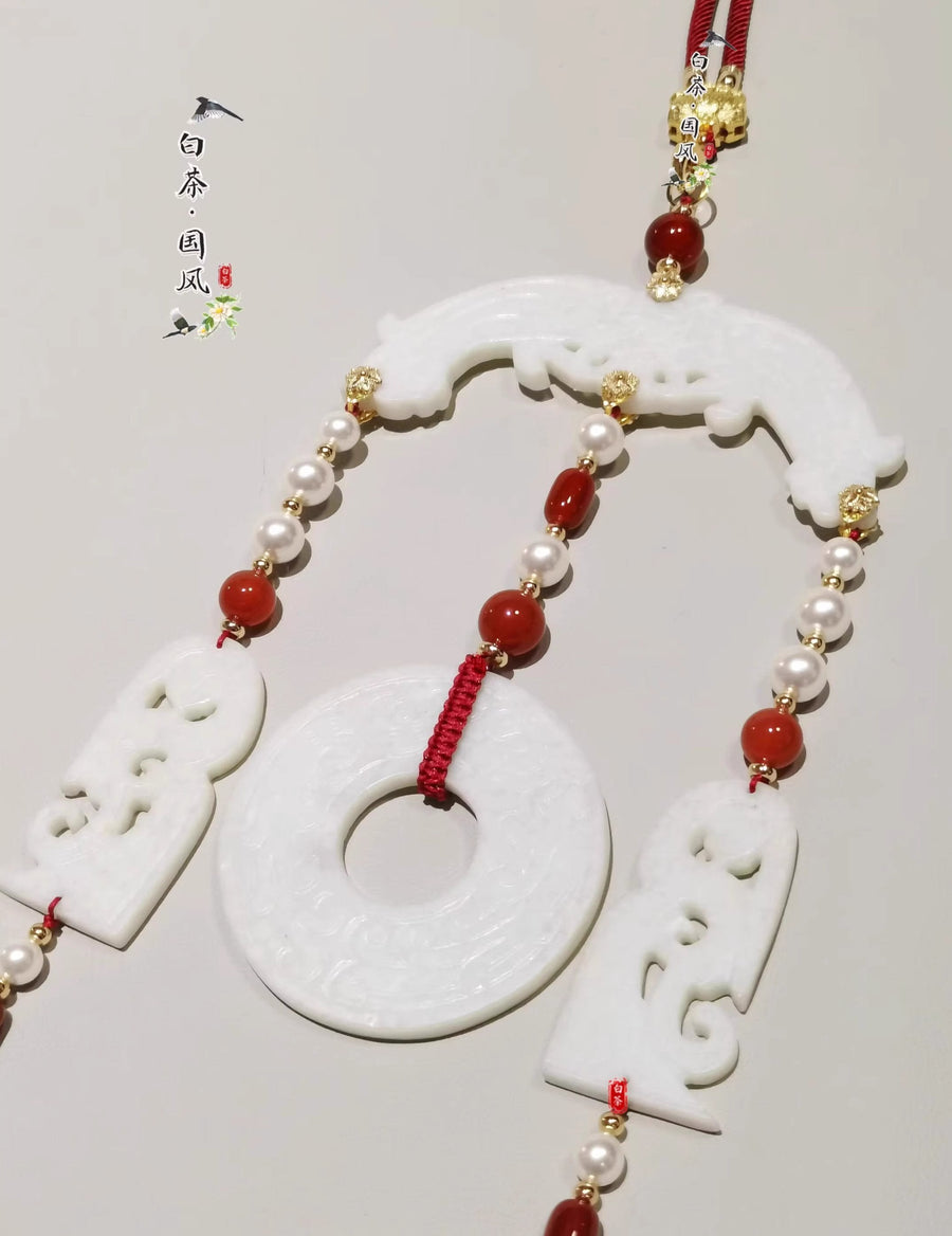 Wu Ren 舞人 Little Dancers Qin & Han Dynasty Unisex Yupei Jade Waist Pendant